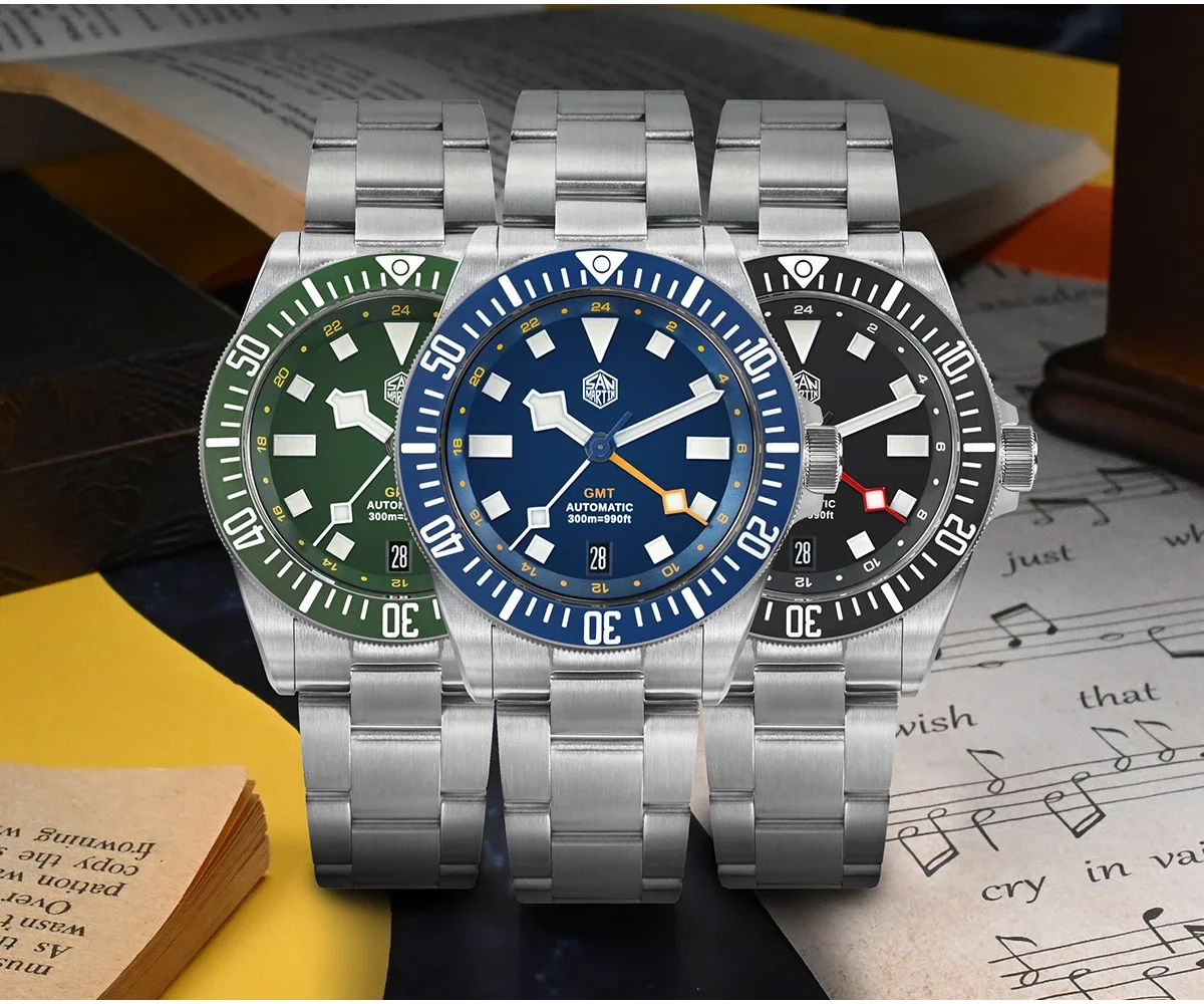 Часы наручные автоматические механические с сапфировым стеклом