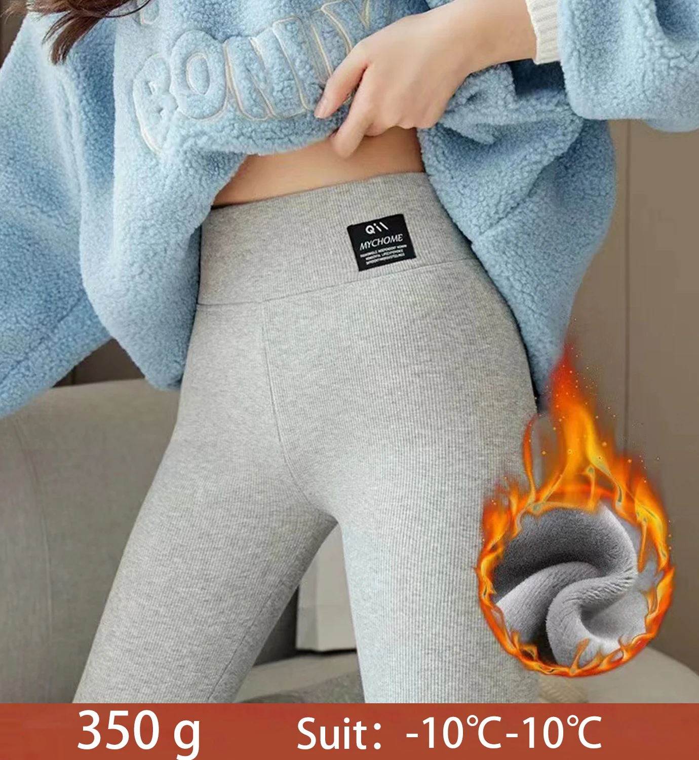 

Winter Warm Fleece Thickening Leggings For Women High Waist Stretchy Cold Resistant Pants Yoga Gym Long Pants Women's Sweatpants
