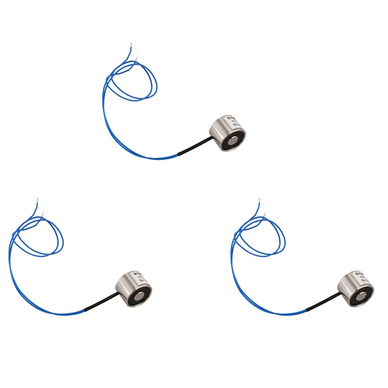 

3X вакуумный Электрический подъемный магнит Электромагнит 12 В постоянного тока 2,5 кг фунтов 20x15 мм