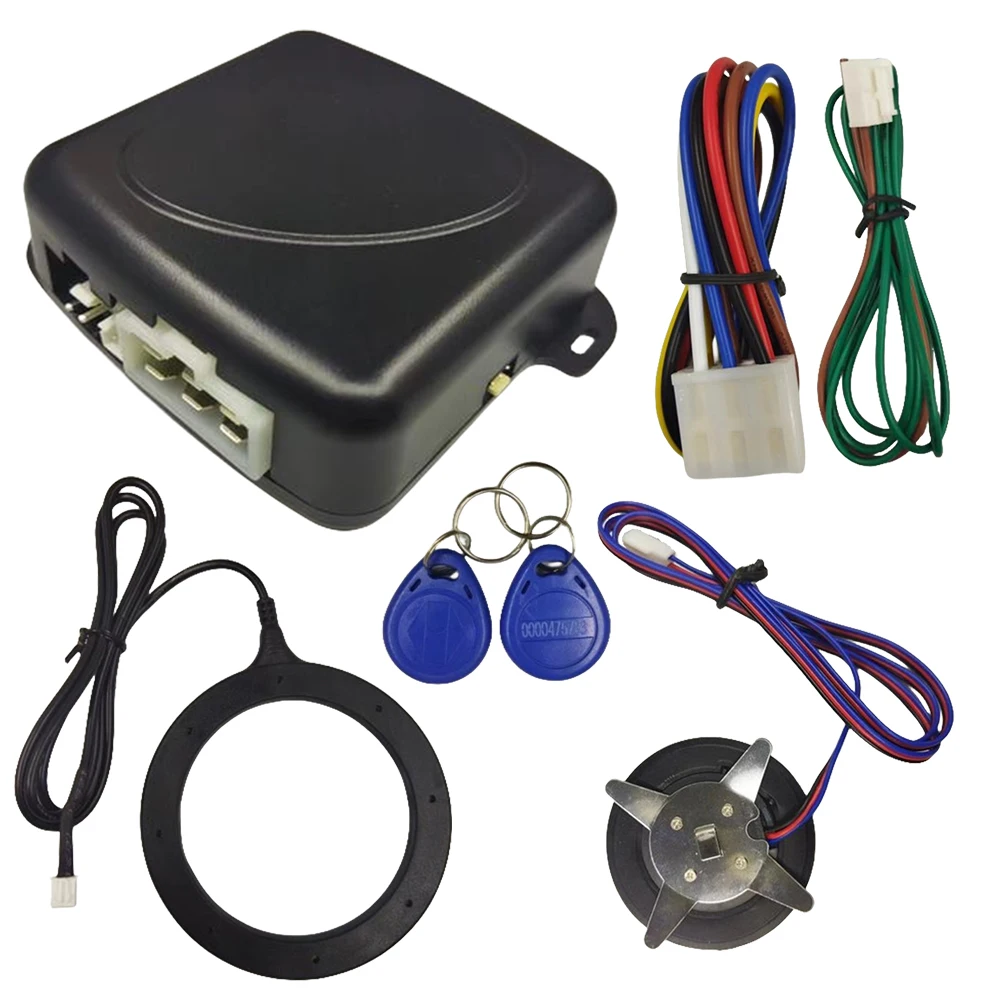 12 В RFID Кнопка Запуска Двигателя Бесключевой Доступ Автомобильный Переключатель