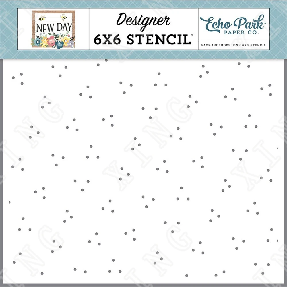 

2022 New Aarrival Dots 6 Inches Square Stencil Diy Wax Paper Greeting Card Scrapbooking Album Diary Coloring Kids Drawing Molds