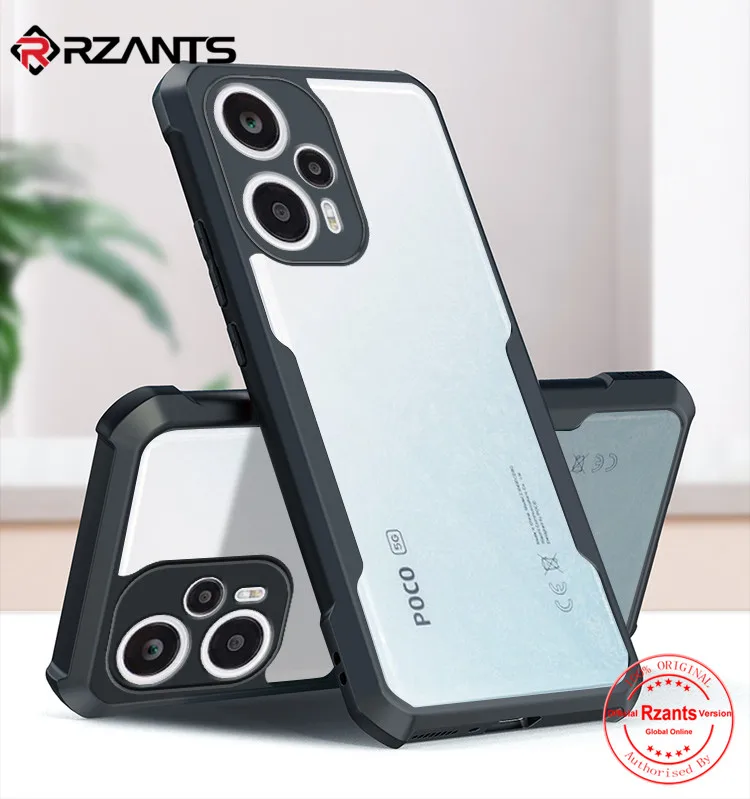 

Rzants для Xiaomi Poco F5 Redmi Note 12 Turbo Тонкий Жесткий Чехол [Beetle] ударопрочный кристально прозрачный чехол для телефона