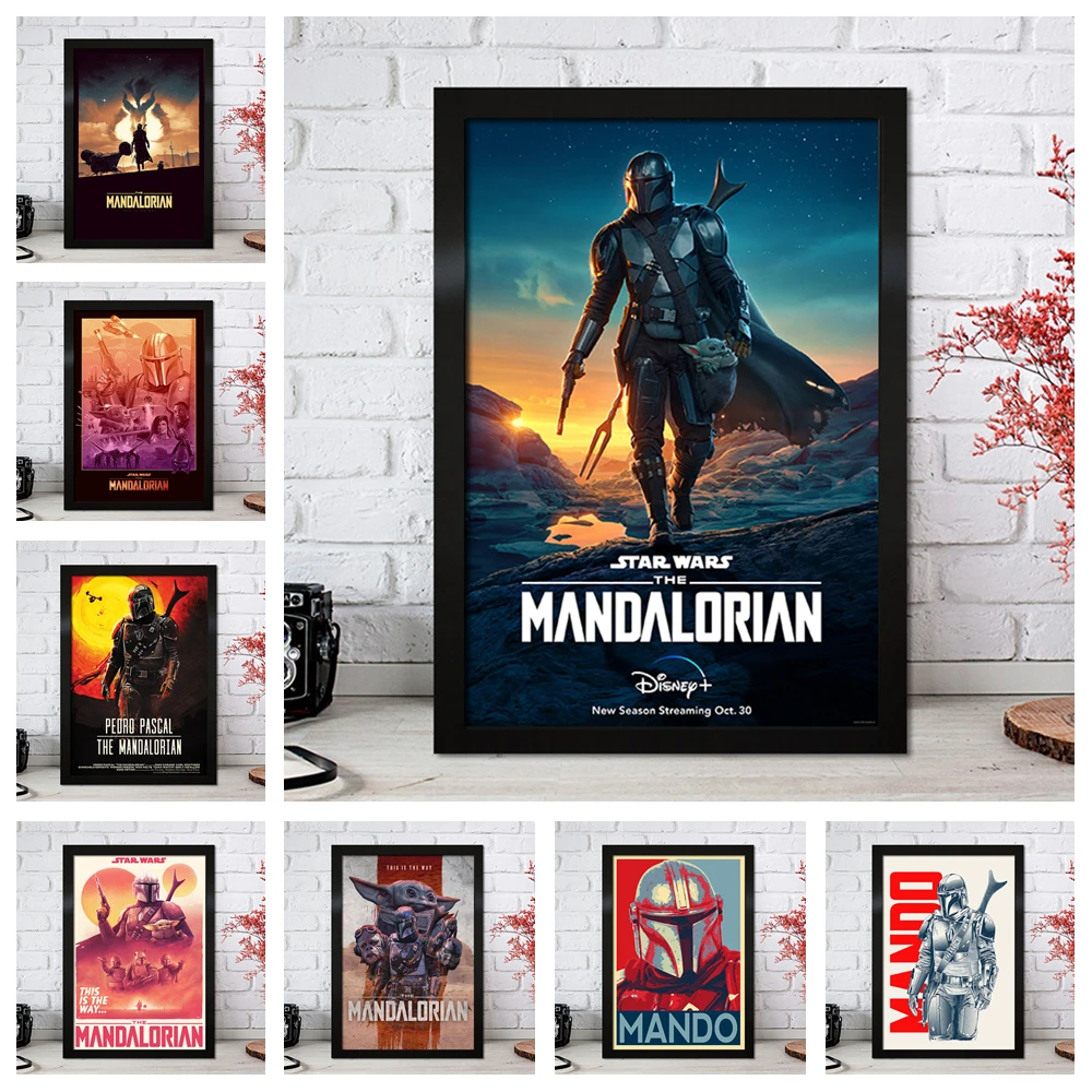 

Постер «мандалор» Disney, декоративная картина из фильма «Звездные войны», рыцарь джедая, домашний декор, высококачественные картины на холсте, плакаты