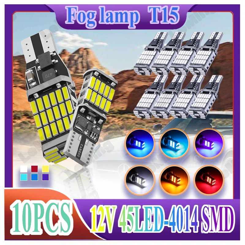 

Автомобильная сигнальная лампа LeMing T15 W16W, светодиодсветодиодный лампа 4014 SMD Canbus без ошибок, высокая мощность, постоянный ток 12 В, лампы для па...