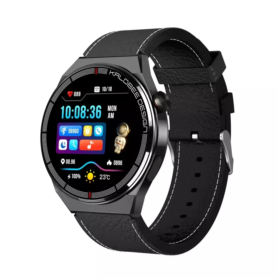 

H4 Smart Watch 1.36inch NFC Access BT Call Heart Rate Monitoring Wireless Charging 3D Rotating Crown AI Voice Smartwatch