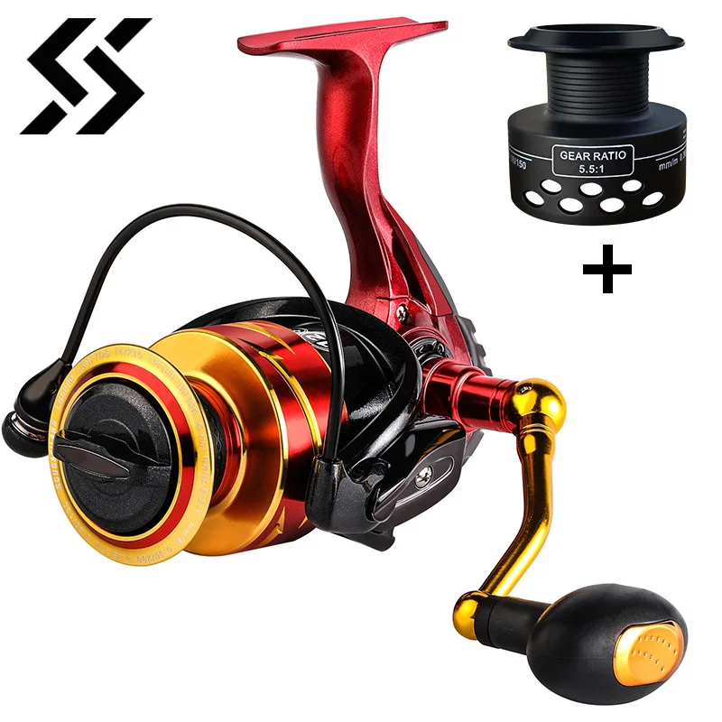 Высокоскоростная спиннинговая рыболовная катушка Sougayilang серии 1000-5000 алюминиевый