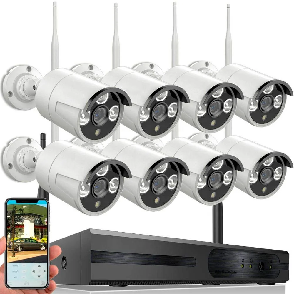 

Network hd 8 channel kit nvr dvr set system ip wireless security wifi cctv camera
