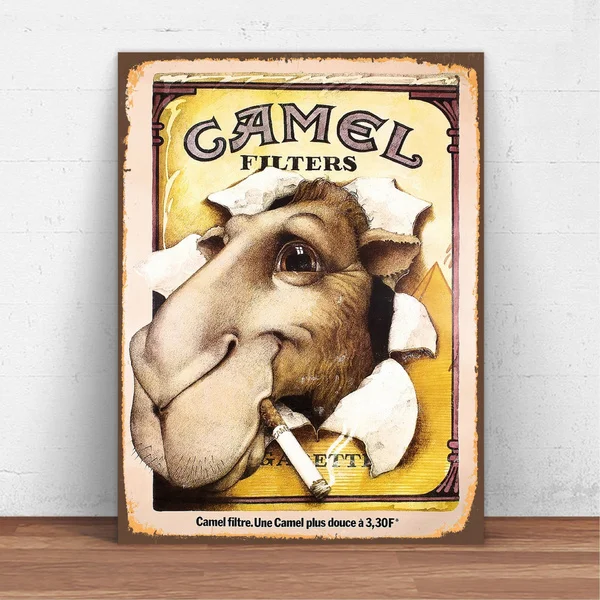 

Camel Cigarette Metal Tin Sign Vintage Retro Style Metal Sign Wall Sign Wall Decor Poster Bar/Pub/Garage/Man Cave