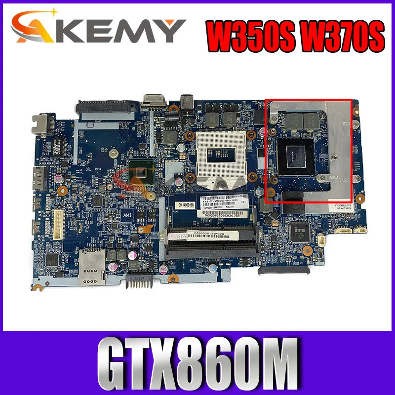 6-71-W3S50-D02A 6-77-W370SS00-D02A  clevo K660E K760E W350S W370S     PGA947 GTX860M HM87 100%  