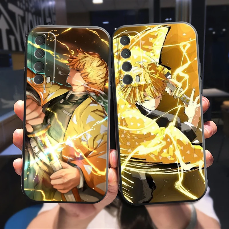 

Demon Slayer Anime Phone Case For Huawei P Smart Z P20 P30 Honor 8X 9 9A 9X 10 10 Lite Funda Black Carcasa Back Soft