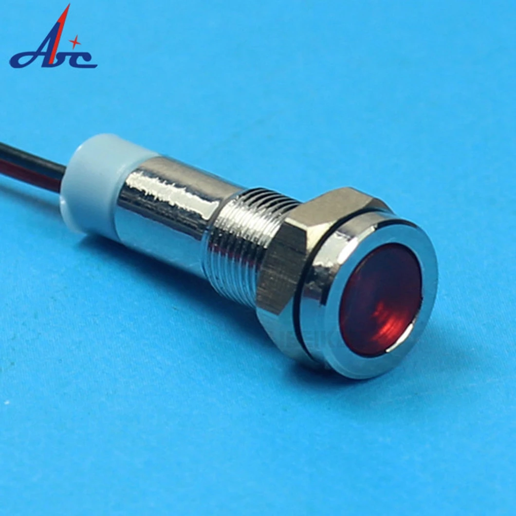 ABILKEEN диаметром 6 мм металлический индикатор с плоской головкой и кабелем