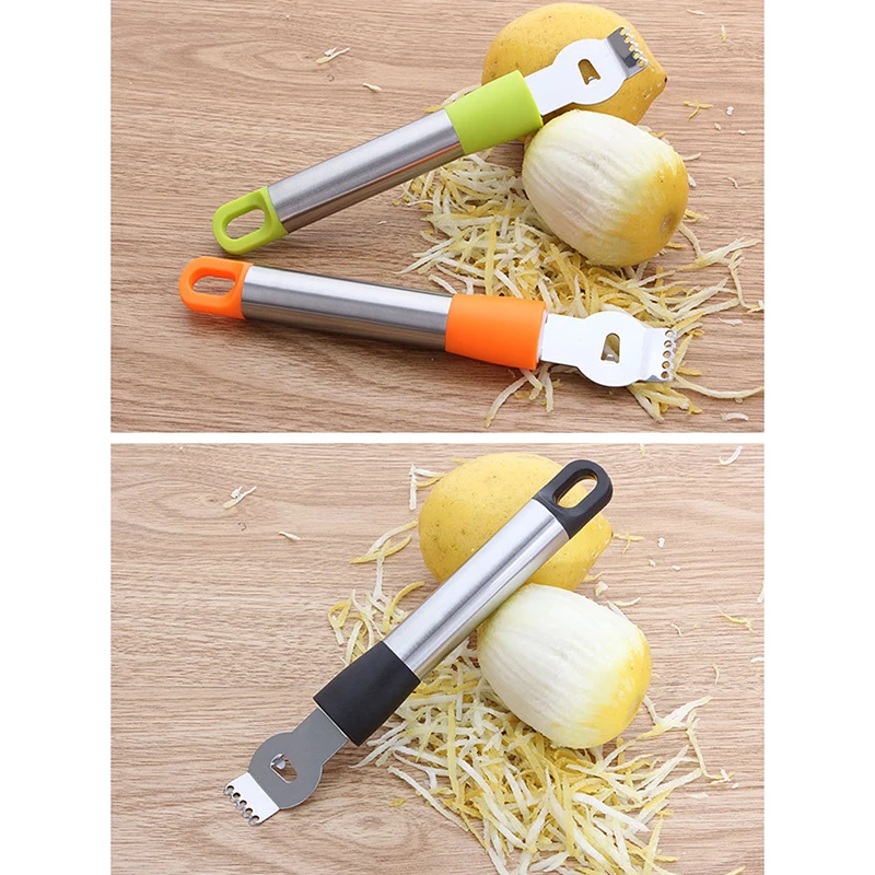 Скребок из нержавеющей стали для цитрусовых с оранжевым лаймом |