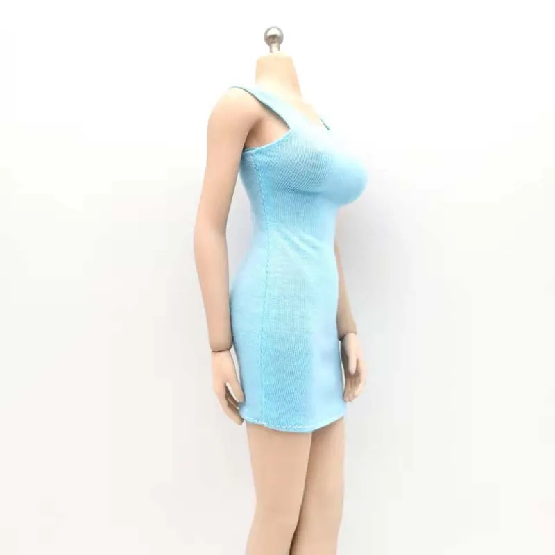 Tbleague масштаб 1/6 светильник-голубая облегающая юбка платье для девушки модель