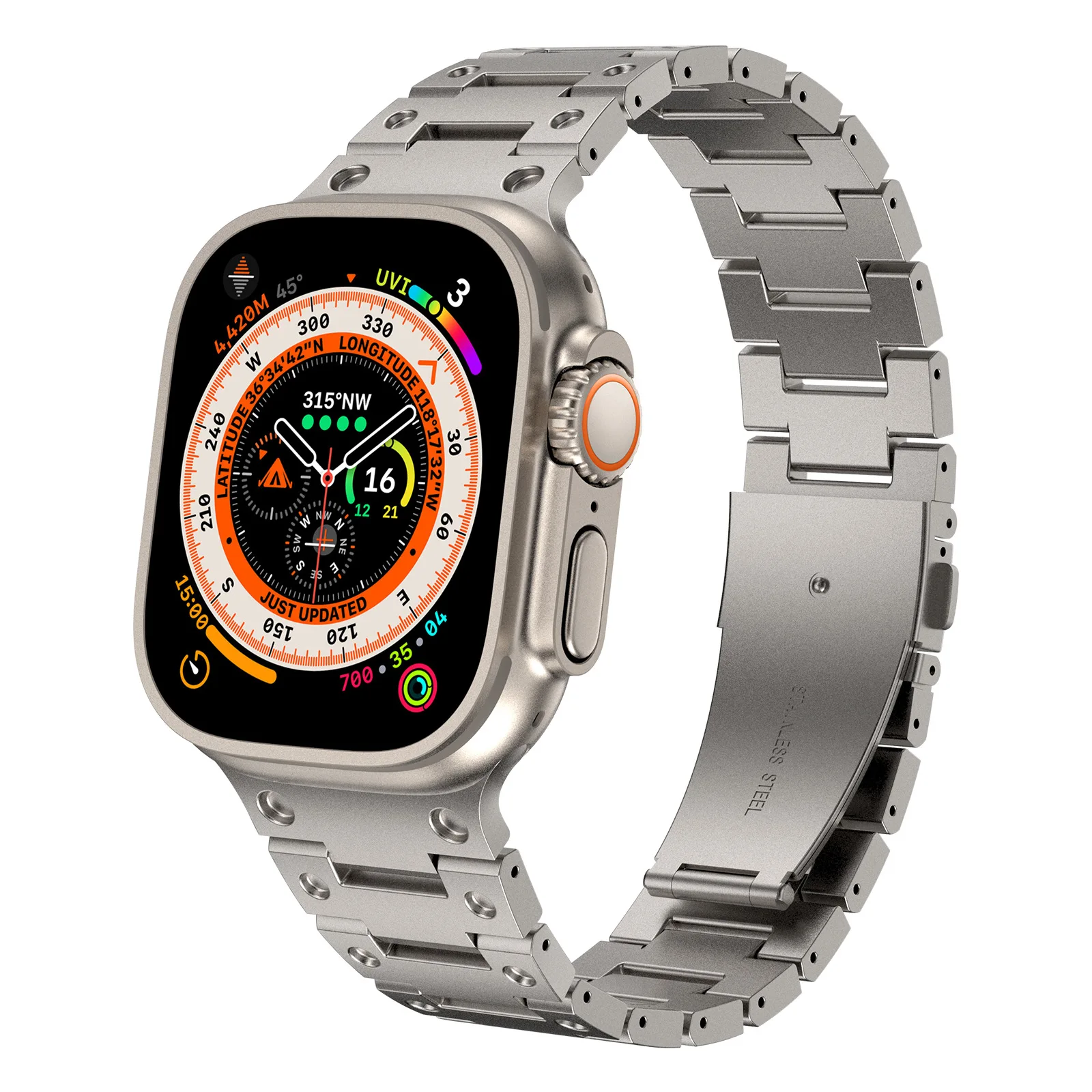 Titanium alloy Strap For Apple Watch Band Ultra 45mm 44mm 49mm 41mm 40mm Metal Bracelet iwatch Series SE 3/4/5/6/7/8 Band + Box