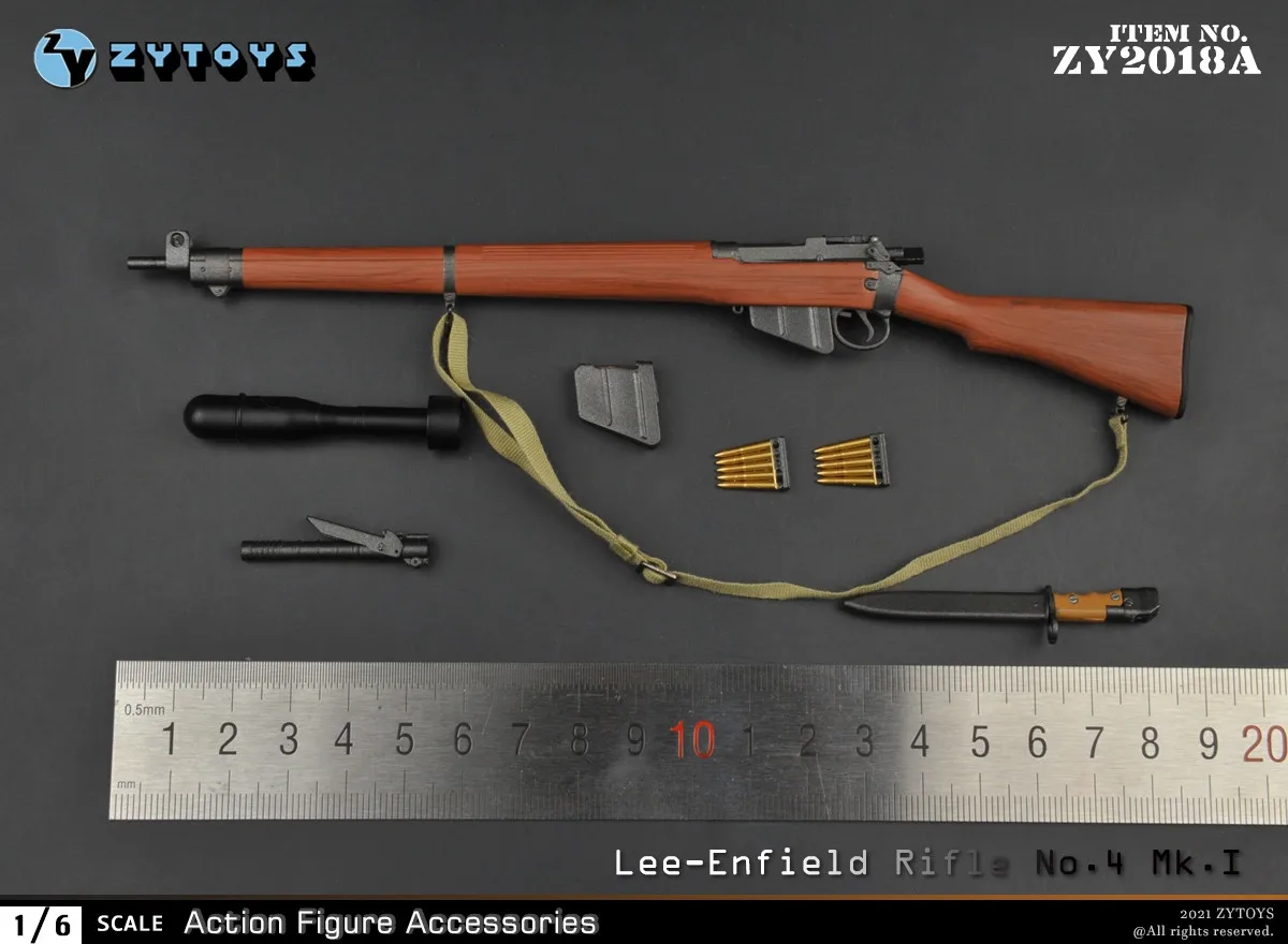 ZY2018 1/6 винтовки серии Lee-Enfield времен Второй мировой войны британская армия для