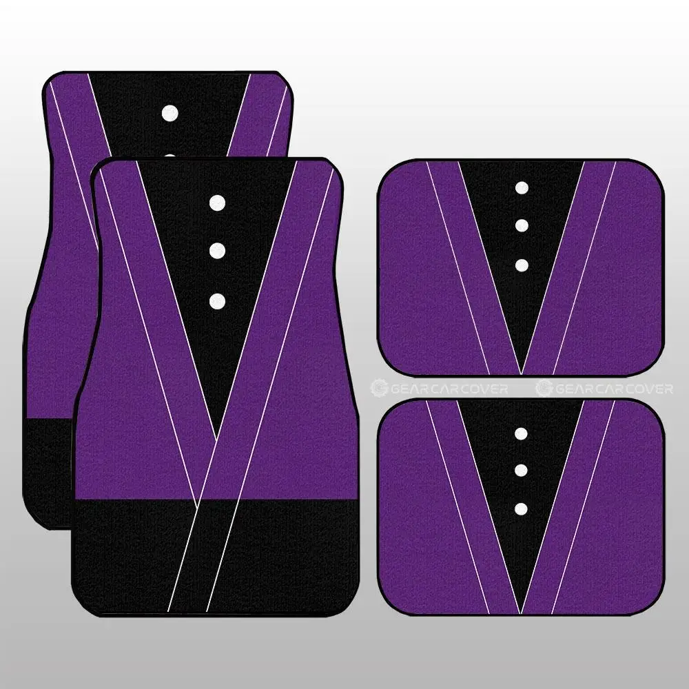 

Genya Shinazugawa Uniform Car Floor Mats Custom Demon Slayer Anime Car Accessories