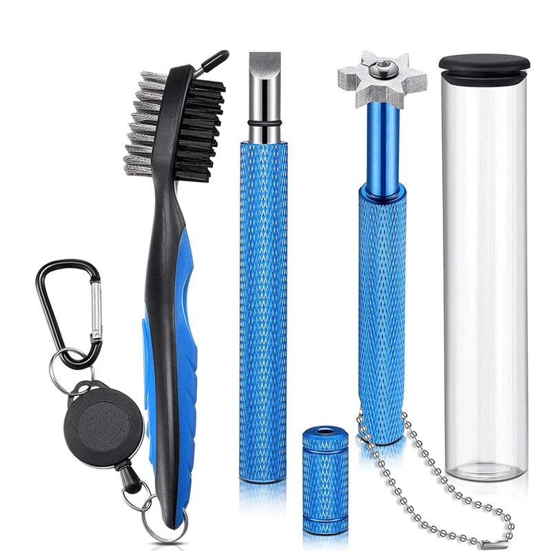 

3Pcs/Set Golf Club Brush Golf Club Sharpener Grooving Tool Golf Putter Wedge Ball Groove Cleaner Kit Cleaning Tool Accessories