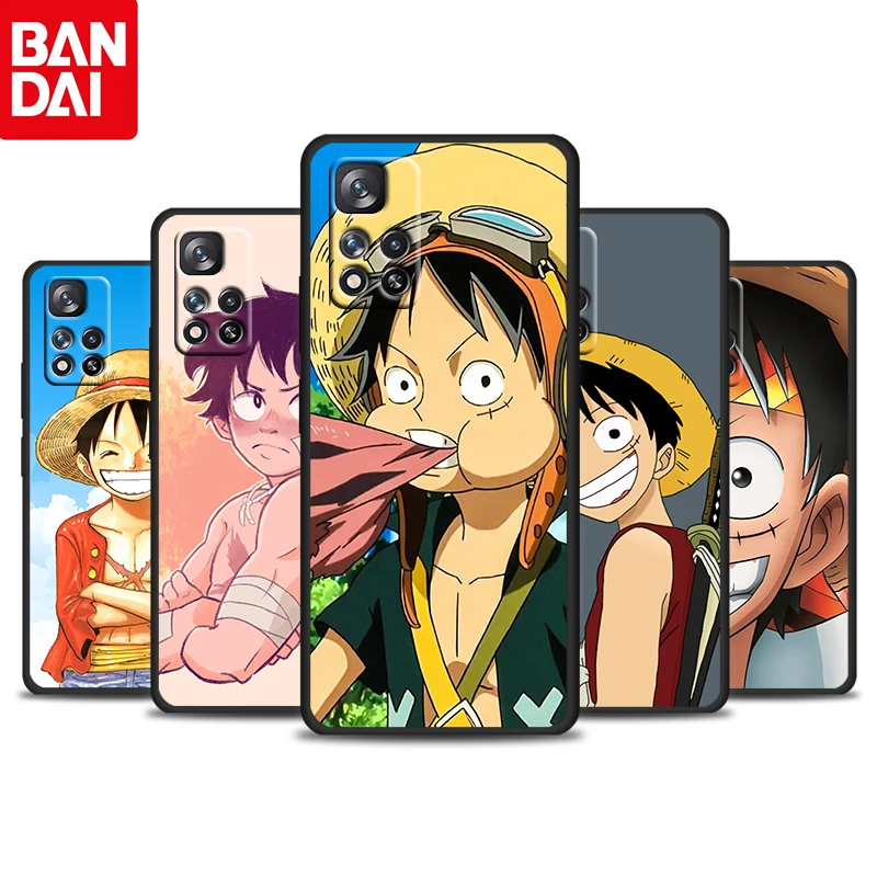 

ONE PIECE Anime Boy For Redmi 10 9 9C 9A 8 8A 7 7A 6 6A 5 5A 4X 5G Prime Pro Plus Soft Silicone Black Phone Case Funda