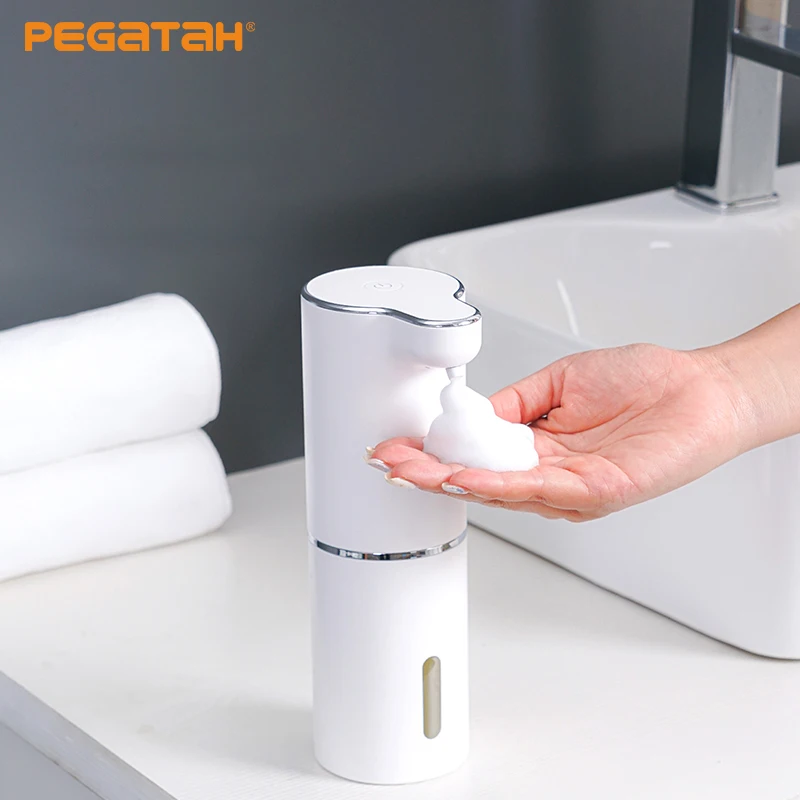 

Automatic Foam Soap Dispensers Bathroom Smart Washing Hand Machine With USB Charging White High Quality ABS Material