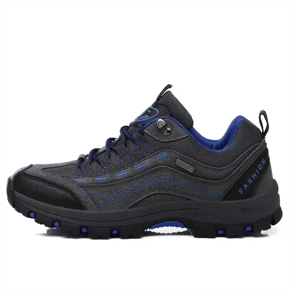 

genuine leather size 44 mans Black male sneakers light tactical shoes hiking and trekking shoes sport outings vip YDX1