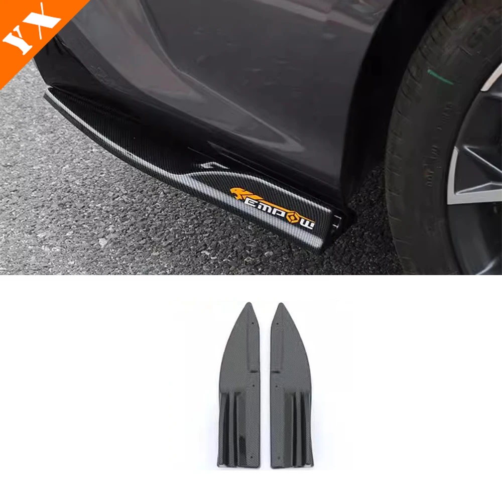 

Для empow gac 2024 2025 аксессуары карбоновый черный автомобильный чехол на крыло авто задний бампер защита от ударов накладка 2 шт.