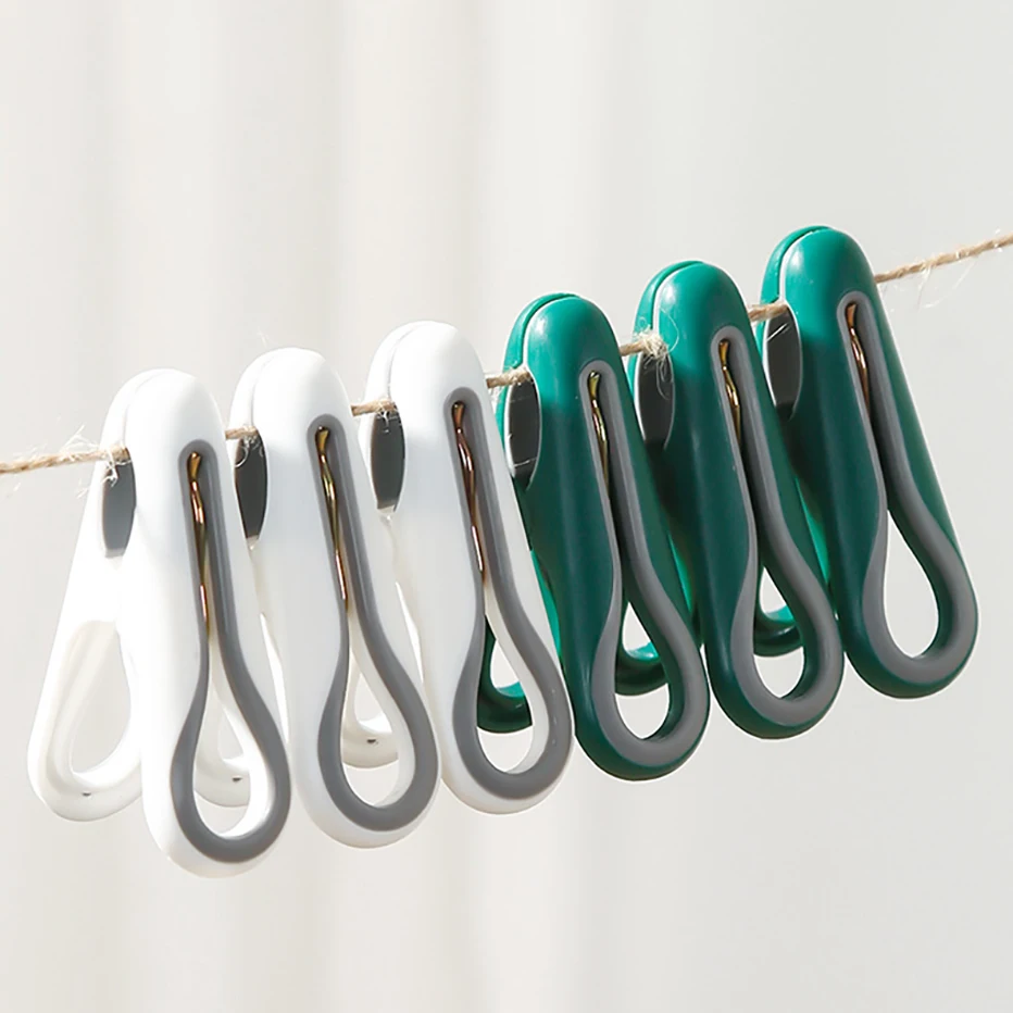 

12Pcs Clothes Pegs Dry Quilt Single Clothespins Household Cotton Quilt Hanger Fixed Large Windproof Clip Clothes Quilt Organizer