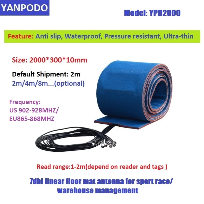 Система синхронизации марафона YANPODO 4 антенные порты RP-TNC UHF RFID фиксированный