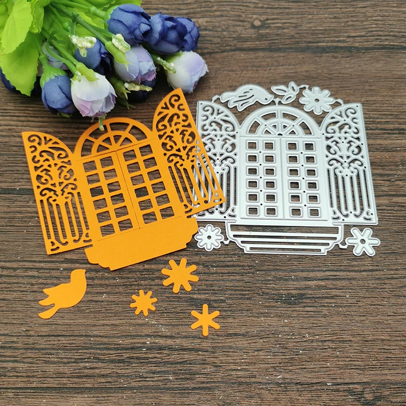 

Window Metal Cutting Dies Stencils For DIY Scrapbooking Decorative Embossing Handcraft Template