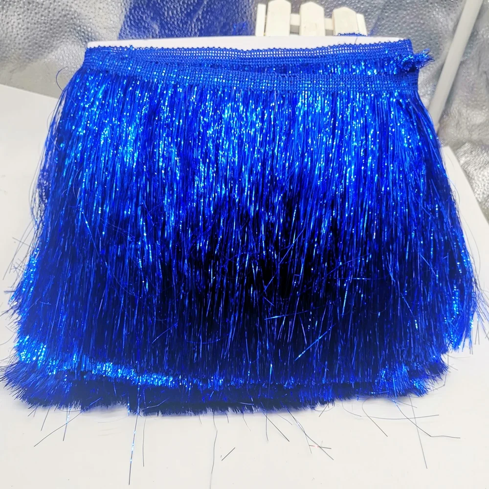 Блестящее кружево с бахромой для латиноамериканских танцев 10 ярдов длиной 10/15/20