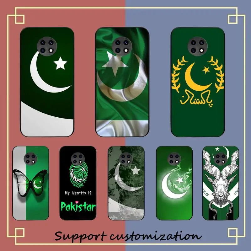 

RuiCaiCa Pakistan flag Phone Case For Xiaomi Redmi Note 8A 7 5 Note 8pro 8T 9Pro TPU Coque for note 6pro Funda Capa