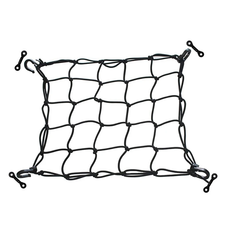 

1Piece Deck Cargo Net With Lashing Hooks Kayak Accessories For Kayak Storage Truck Bed Fishing Boat