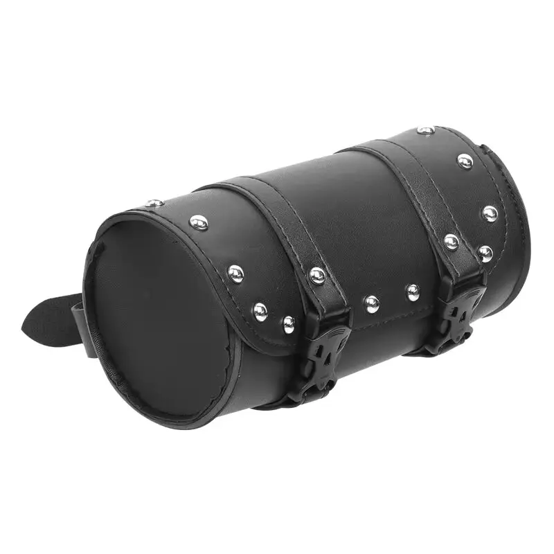 

Черная Сумка Для Инструментов Из Искусственной Кожи Для Мотоцикла, Водонепроницаемая Передняя Вилка, Седельная Сумка На Руль