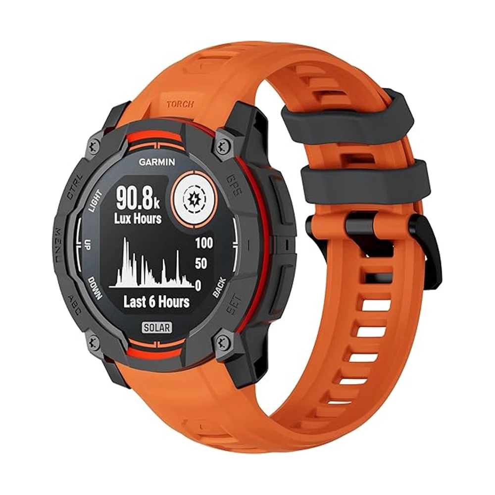 Фото Ремешок для часов 22 мм 26 мм для Garmin Instinct 3 45 мм 50 мм, прочный силиконовый спортивный браслет, ремешок для Garmin Instinct 3 №2