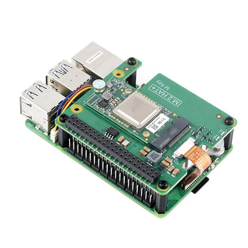 Для Raspberry Pi 5 AI Kit M.2 HAT + модуль ускорения Hailo Al чехол 13 TOPS Gen3 для домашней
