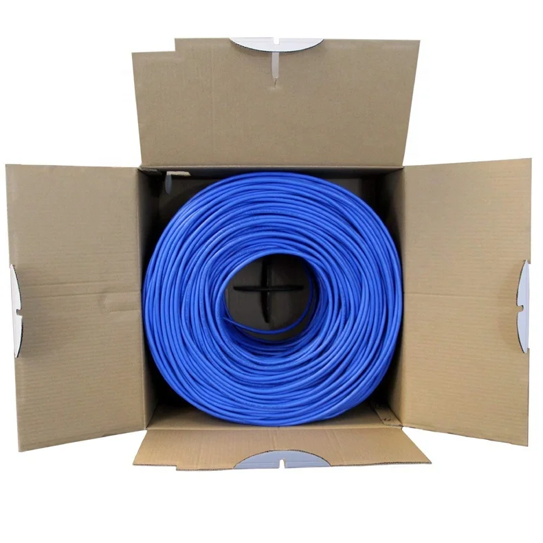 Сетевой кабель Utp Cat5e для связи по оптовой цене Cat5 4pr 24awg 305 м 1000 футов ПВХ Cat 5e