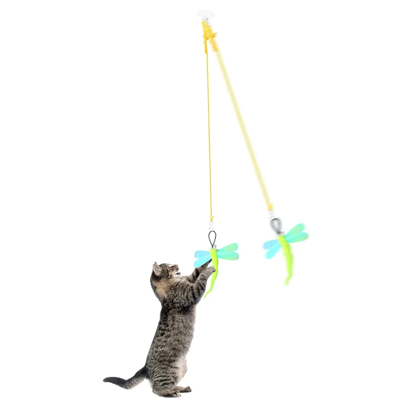 

Pet Cat Toy Accessories Cat Funny Interactive Feather Toys Kitten Toys Simulation Bird Supplies Dropship
