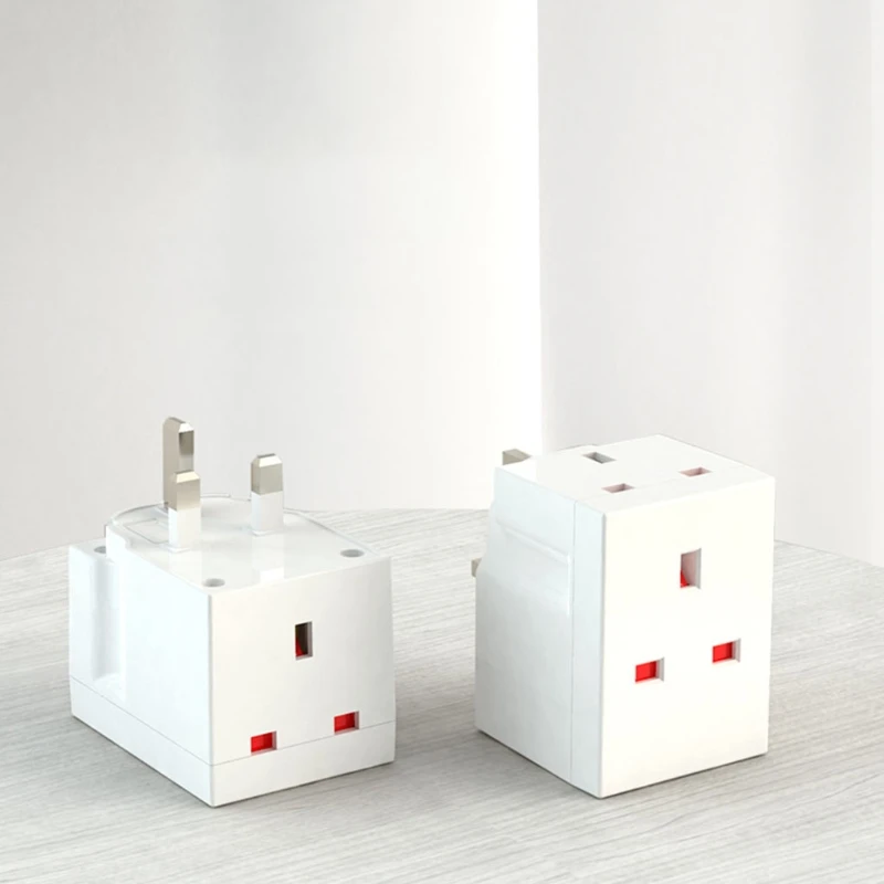 

3 Ways Wall Outlet Extender UK Socket Converter Extension Plug Adapter 3 Pin Multiplug Block for Family Use 13A 250V