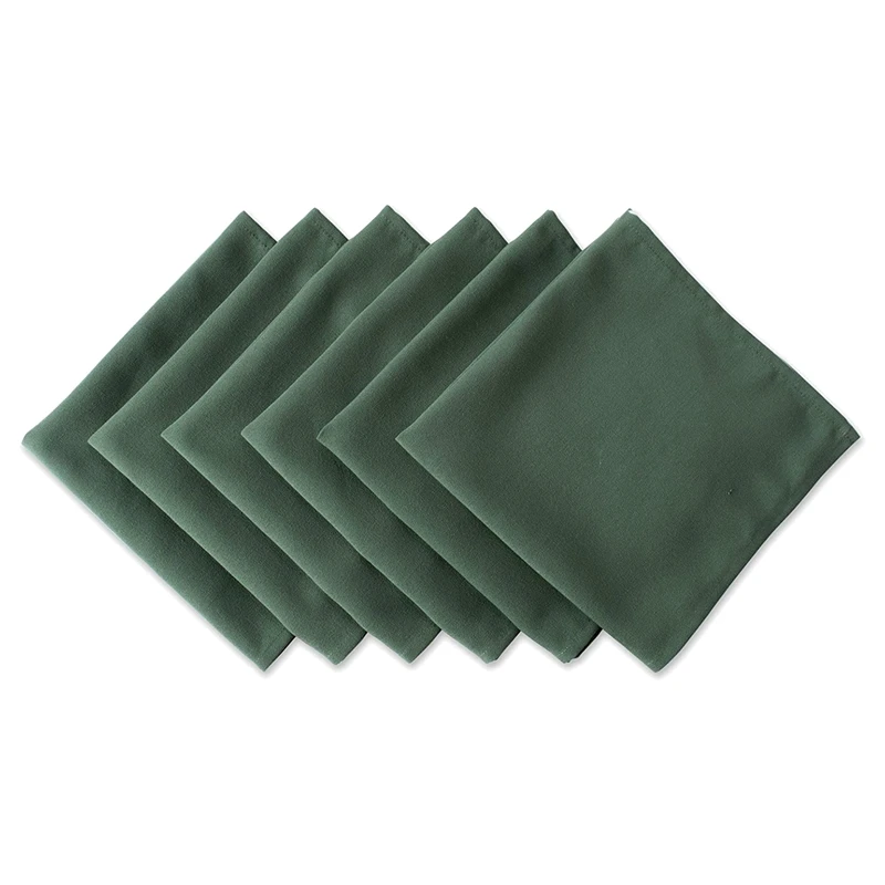 

Wrinkle Resistant Polyester Napkin Dark Green, Catering Events, Thanksgiving, Dinner Parties, Weddings And Everyday Use