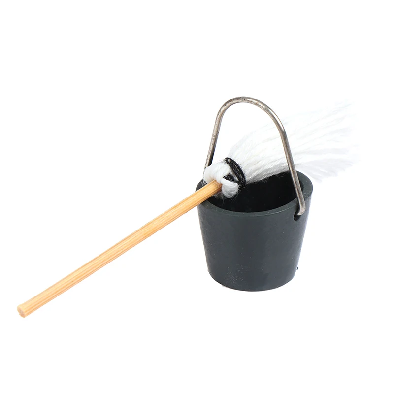 

1 Set 1:12 Dollhouse Miniature Mop Bucket Toy Dollhouse Furniture Kitchen Garden Household Toy For Children Pretend Play Toys