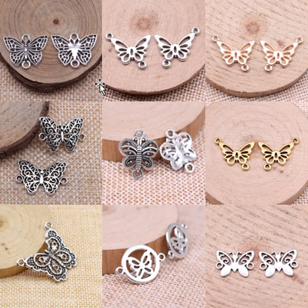 

Butterfly Connector Charms For Jewelry Making DIY Pendants For Gift Bulk