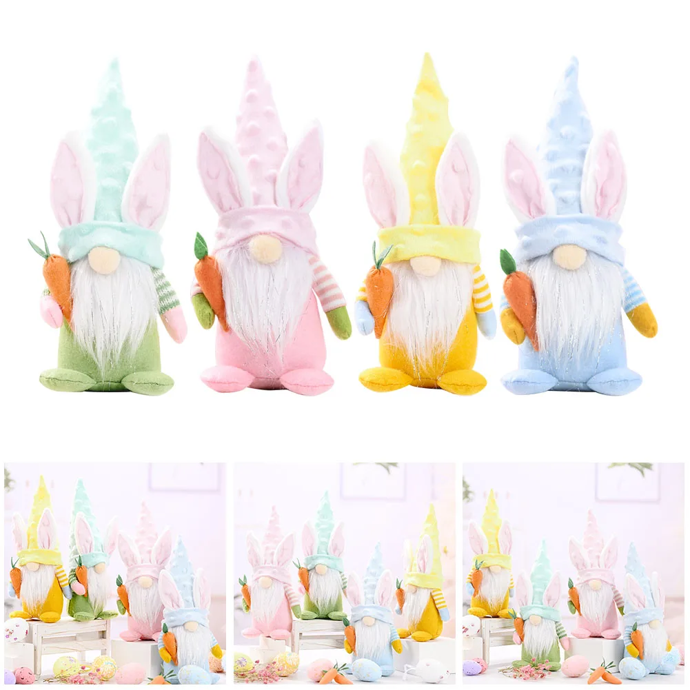 

Easter Gnome Bunny Rabbit Nordic Gonk Tomte Plush Toys Doll Ornaments Kids Gifts For DIY Happy Easter Party Home Decor