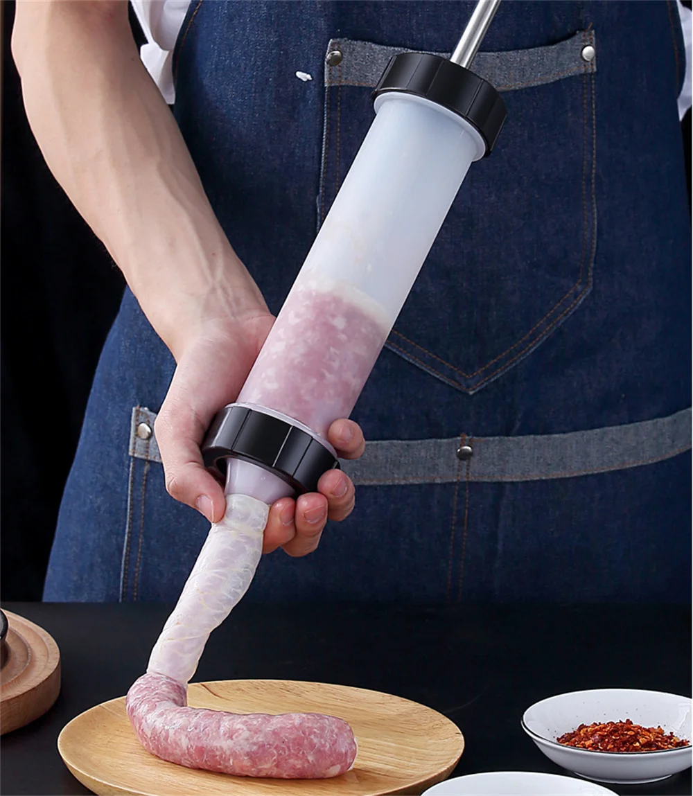 

Sausage Stuffer Jerky Gun Manual Meat Syringe Homemade Homemade Sausage Tool Small Sausage Tool Sausage Filler