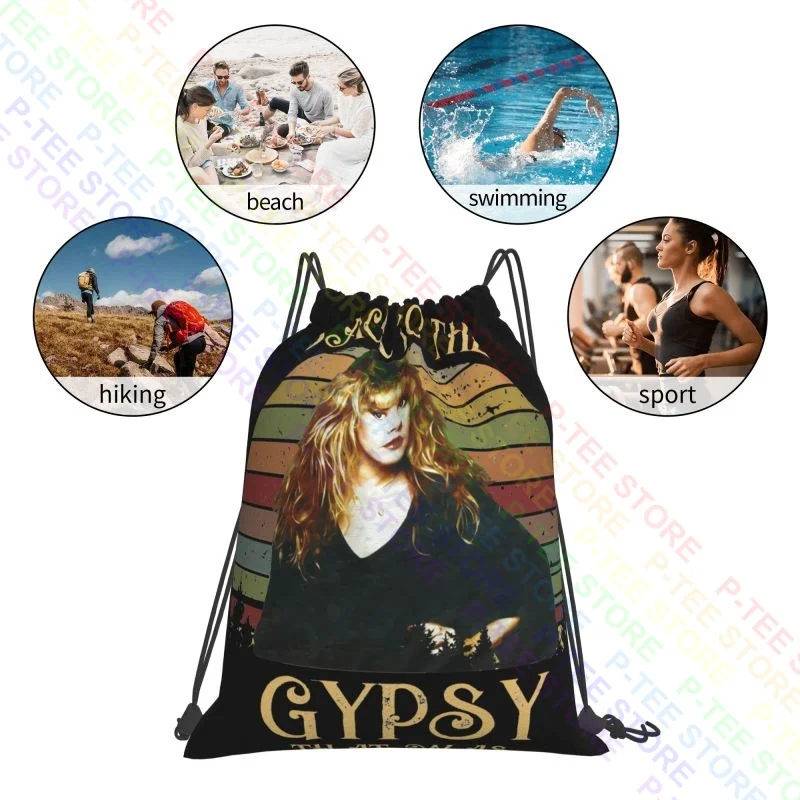 Сумка-рюкзак на шнурке с принтом в виде музыкальной рок-группы