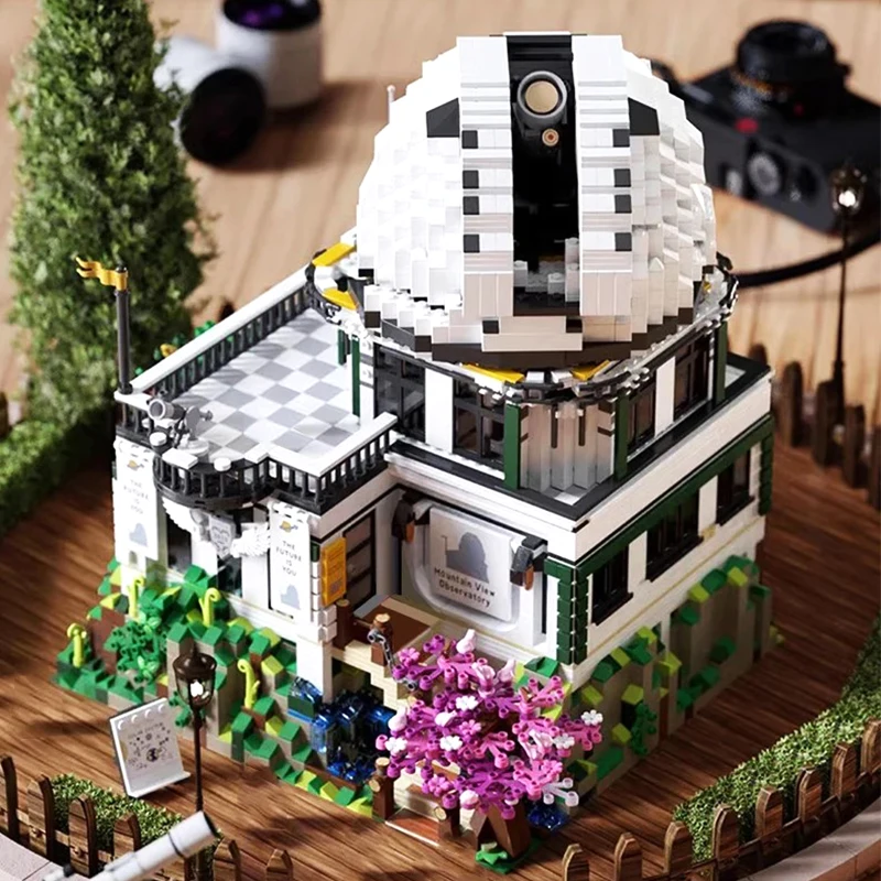 Panbo MOC 7703 совместимый с 910027 обсерватория гор обзор строительные блоки кирпичи