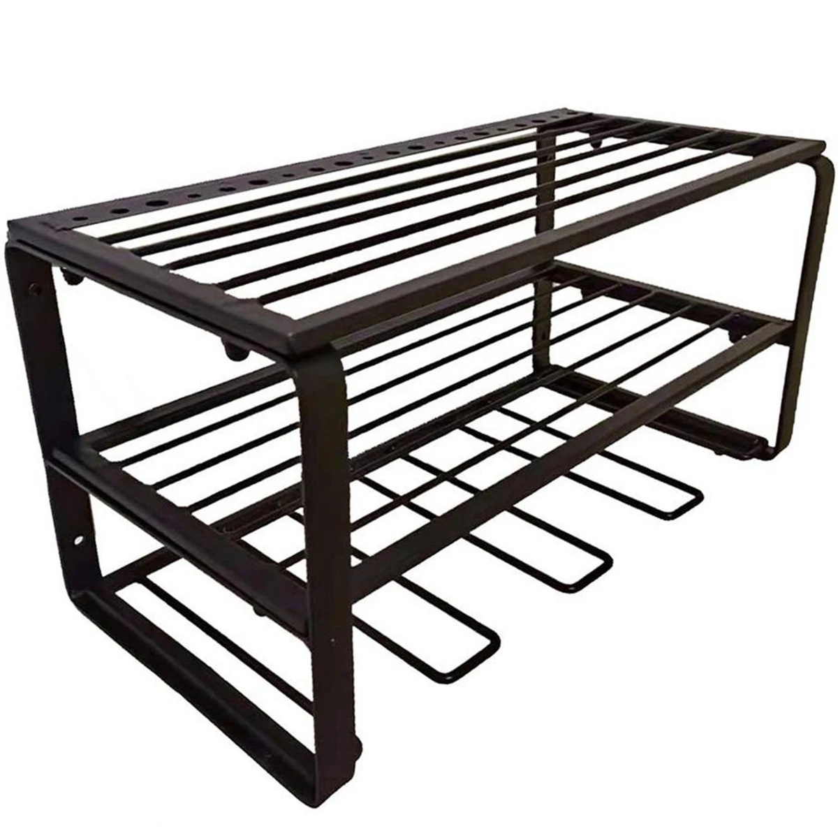 

Hand Power Tool Organizer Rack Wall Mounted Floating Tool Shelf 3-Tier Electric Drill Holders Heavy Duty For Workshop Garage