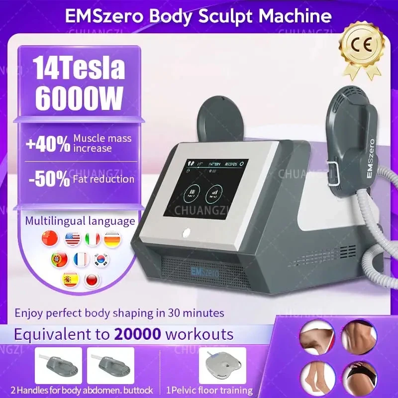 

EMSzero Hi-emt Emsslim Neo Ems Body Muscle Sculpting Machine 4 Handles With Pelvic Stimulation Pads Optional For Salon