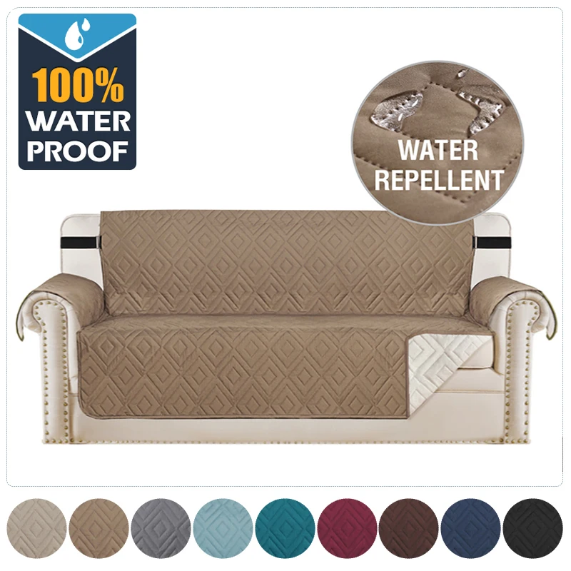 

Waterproof 1/2/3/4 Seat Sofa Cover Plaid Cool Summer Sofa Covers Luxury Folding Easy-going Living Room Sofas Slipcover For Home