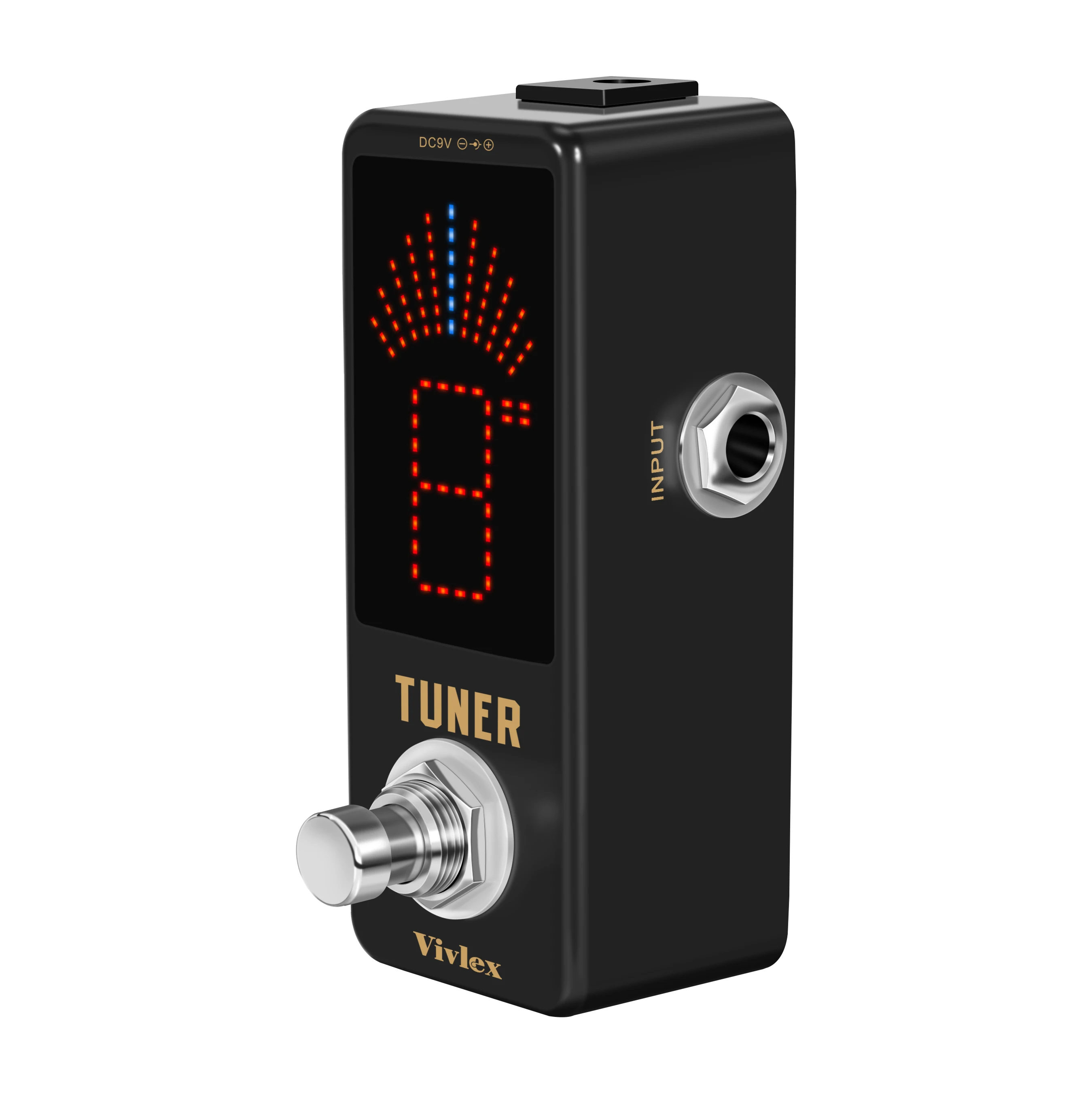 Vivlex LT-910 Guitar Tuner Pedal High Precision Guitar Chromatic Tuner Pedals For Electric Guitars True Bypass Full Metal Case