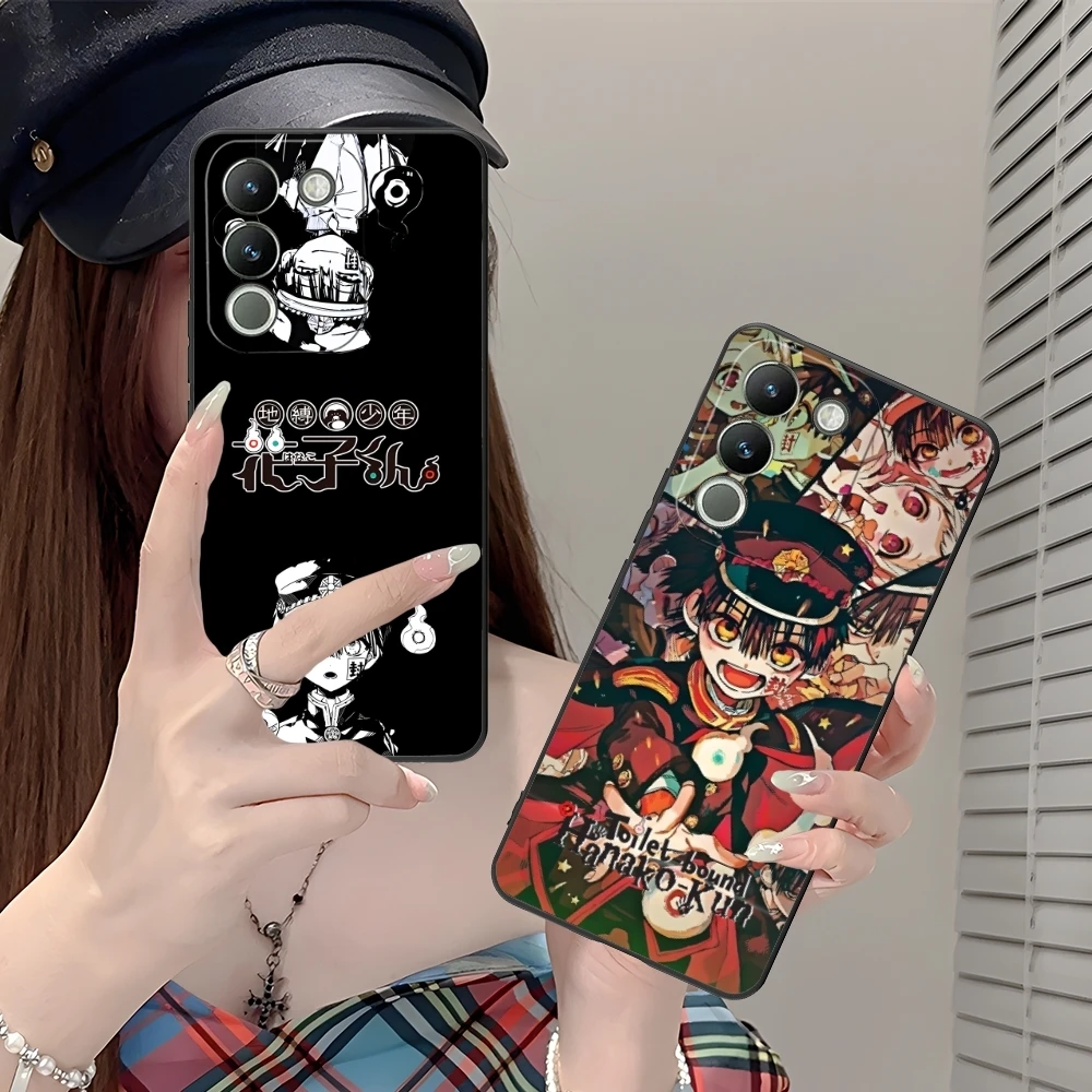 Умный чехол для мобильного телефона Hanako Kun черный мягкий VIVO Y95 Y93 Y31 Y20 V19 V17 V15 Pro X60 NEX