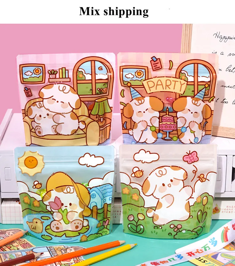 100 шт. милые пластиковые пакеты для упаковки детского сада